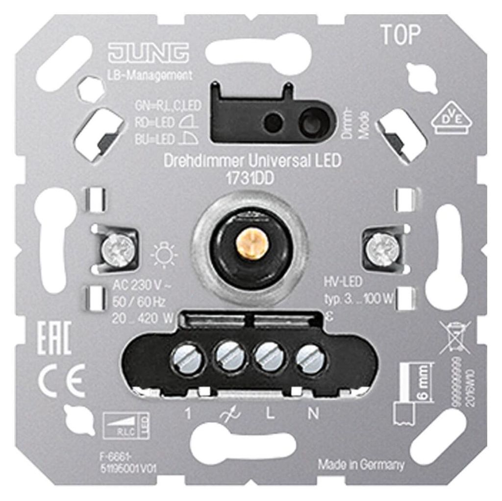 Jung Drehdimmer Universal LED, UP, 1 Stk. Produktbild 