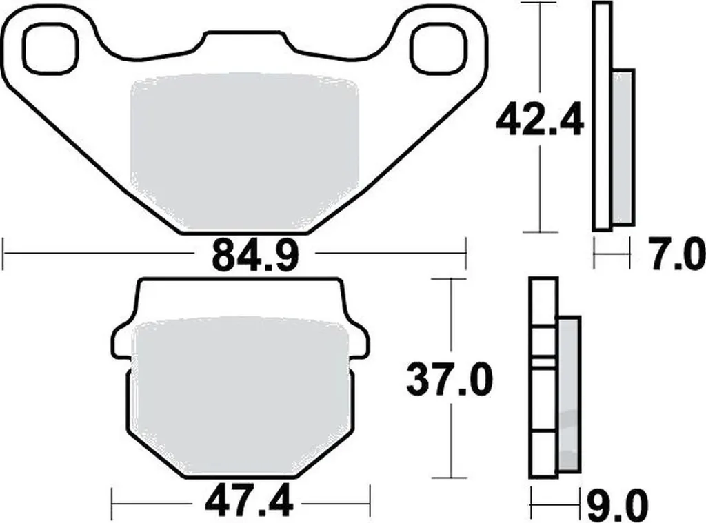 Plaquettes de Frein Avant Kawasaki KX 125 B 1982 - Entretien Cross