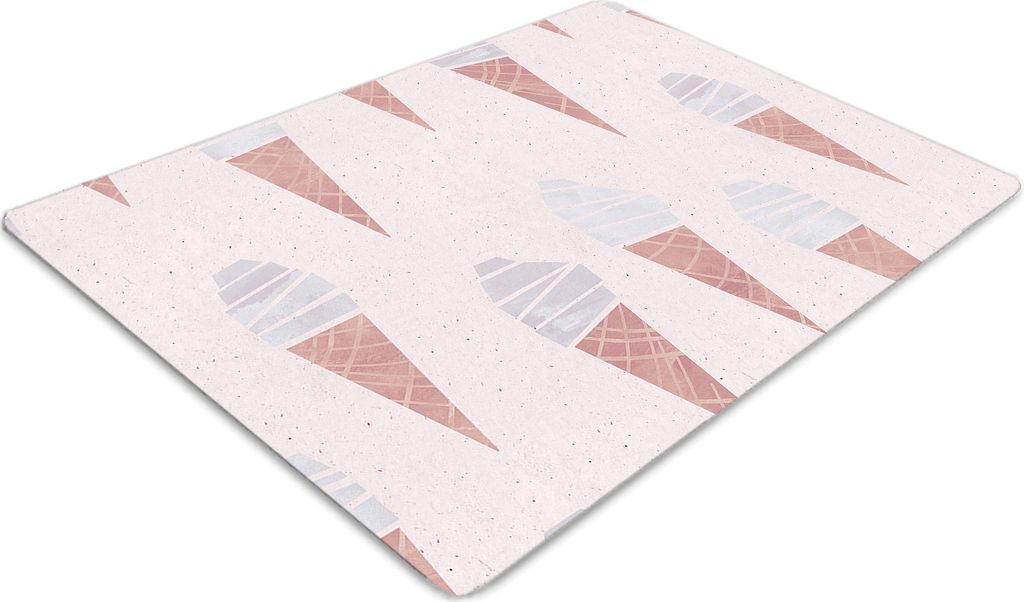 Stuhlunterlage Bürostuhlunterlage 120 cm x 90 cm Bodenmatte Bürostuhlunterlage - Eis im Wafer