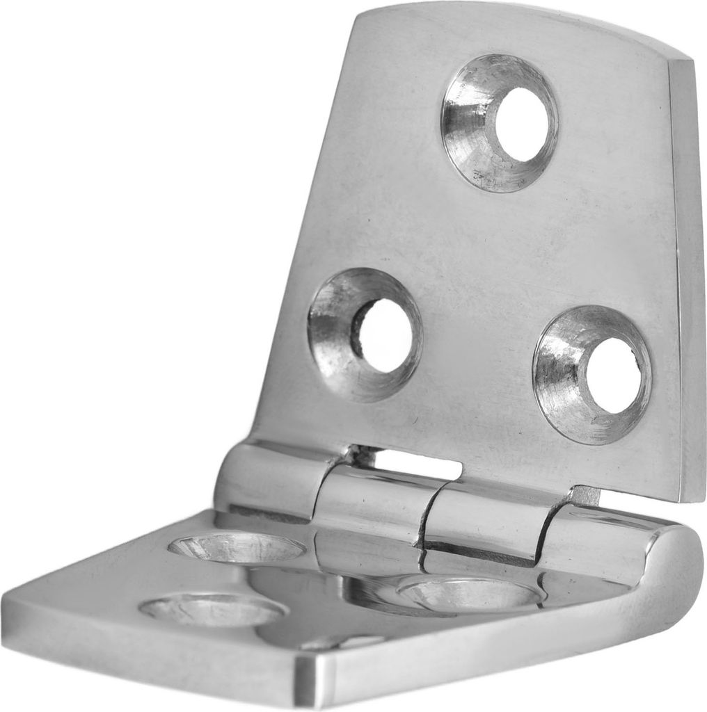 Türscharnier 6-Loch-Spiegel poliert 316 Edelstahl Marine Scharniere für Boot 76x38mm