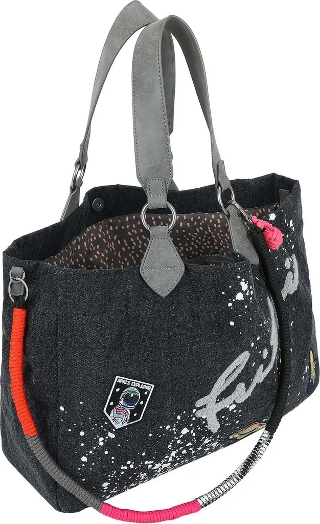 Sac à épaule Izzy Medium gris pour femme idéal pour le travail et les cours - 5