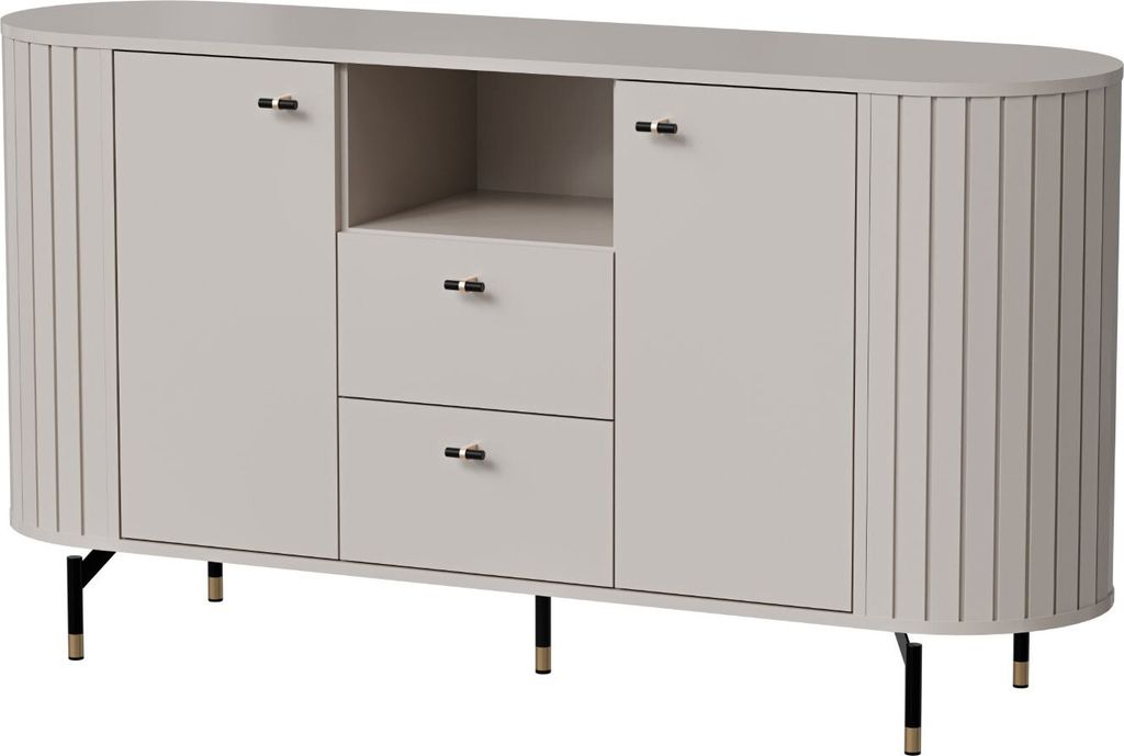 Sideboard Zama Kommode 150x40x81cm 2-türig Farbe wählbar,Kaschmir