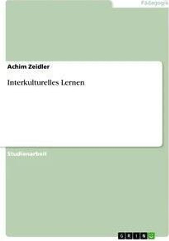 Interkulturelles Lernen