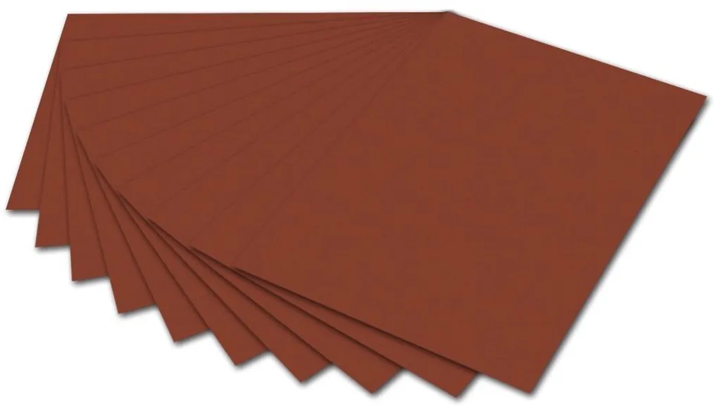 Folia 6174E Cartone Tecnico 50x70cm 300g/m² Rosso Marrone 10FG