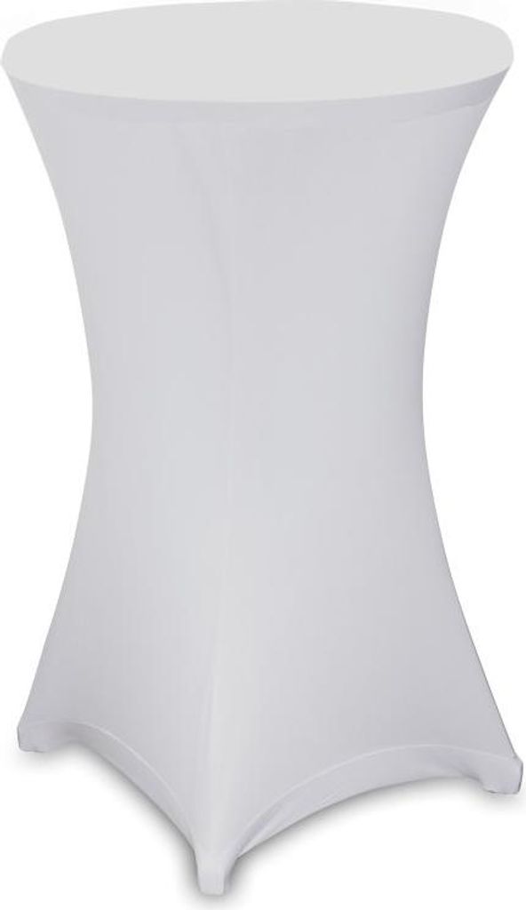 Stehtischhusse Stretch Weiß 80cm