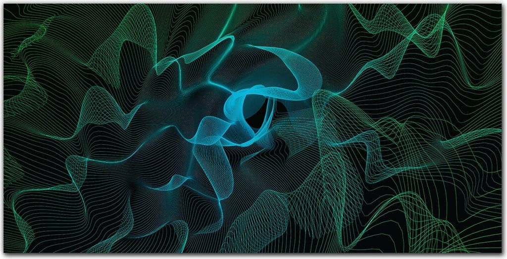 Coloray Bild aus Acryl 100 cm x 50 cm - Gehärtetes Acryl Acrylblock mit Bild Küche Wohnzimmer Wanddekoration Dekoration - Graphics Visualisierung