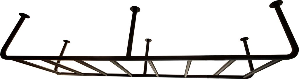Stropní žebřík Slim 55 cm - černý Obrázek produktu 