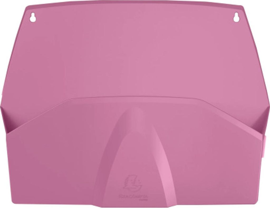 Exacompta 3x Wandprospekthalter 1 Fach, 72x382x289 mm - Bonbonrosa - 61171D