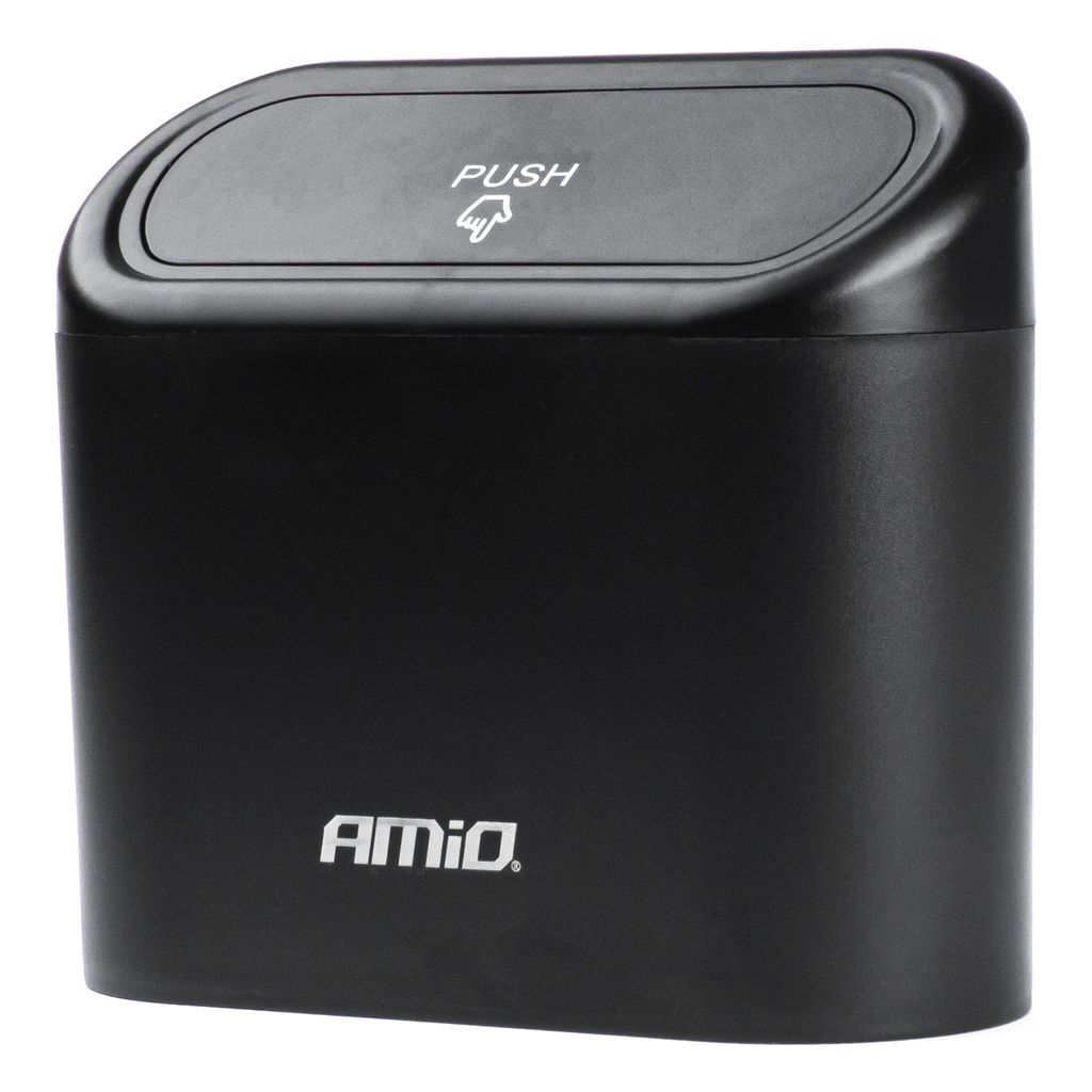 Cestino per auto AMiO con chiusura a un clic, compatto ed Immagine del prodotto 