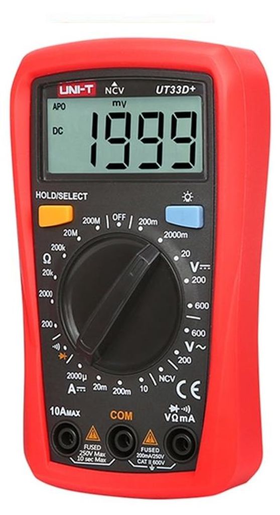 UNI-T, UT131A, Digitales Multimeter, Palm size, mit 2mF Produktbild 