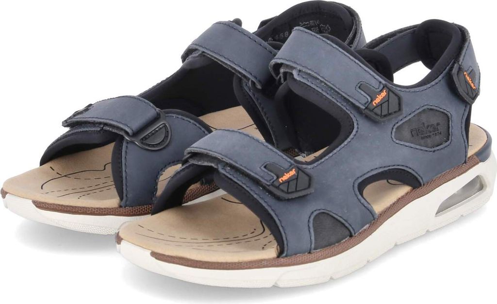 Rieker Heren Sandalen Dunkelblau Textil Synthetik Größe: 43 Produktbild 