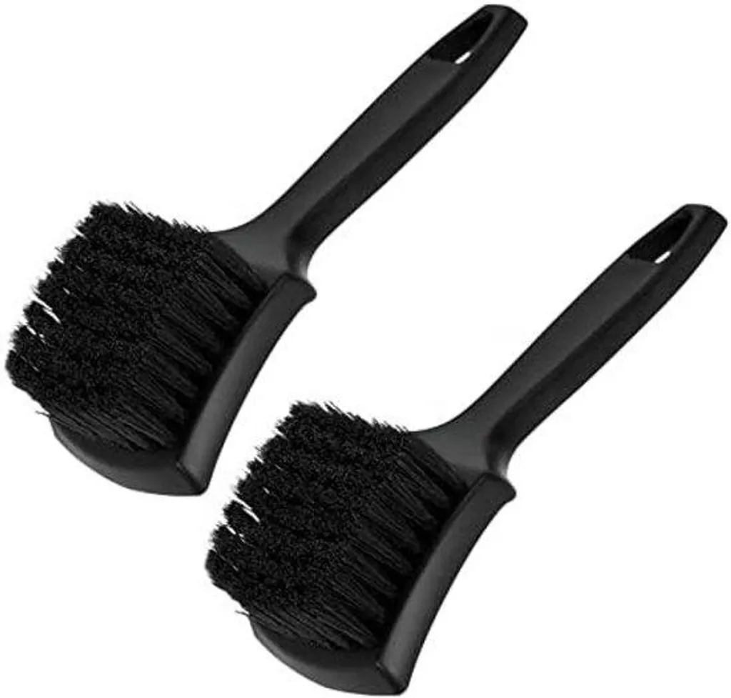 Lot de 2 brosses de lavage auto pour pneus et jantes haute précision