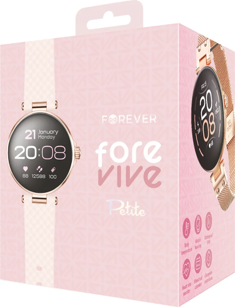 Smartwatch Forever SB-305 IP68: Precisione Medica e Display IPS 1.08" - 11