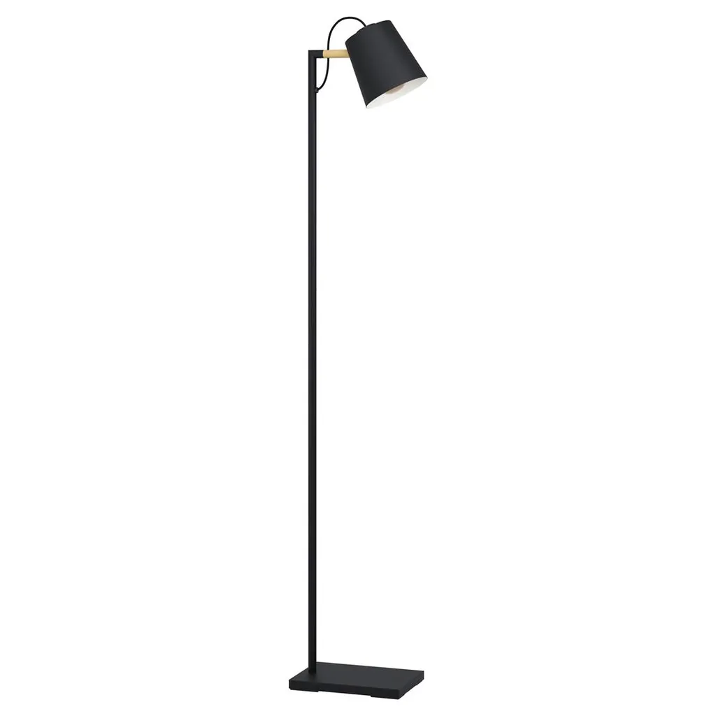 Piantana Design Eglo 43614 LACEY Nero Legno - Illuminazione Interni