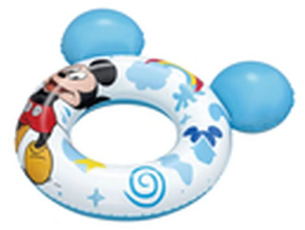 Bouée Mickey avec oreilles Bestway 74x76 cm en vinyle robuste de 3 à 6 ans