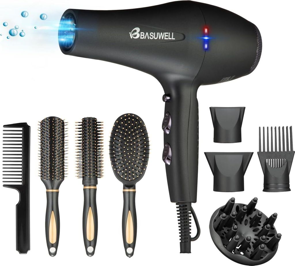 POWERFUL & ZUVERLÄSSIG 2400W Salon Trockner 3 Heizung 2 Geschwindigkeitseinstellung weit Infrarot-Trockner Geräuscharm AC-Motor mit Fön Diffusor