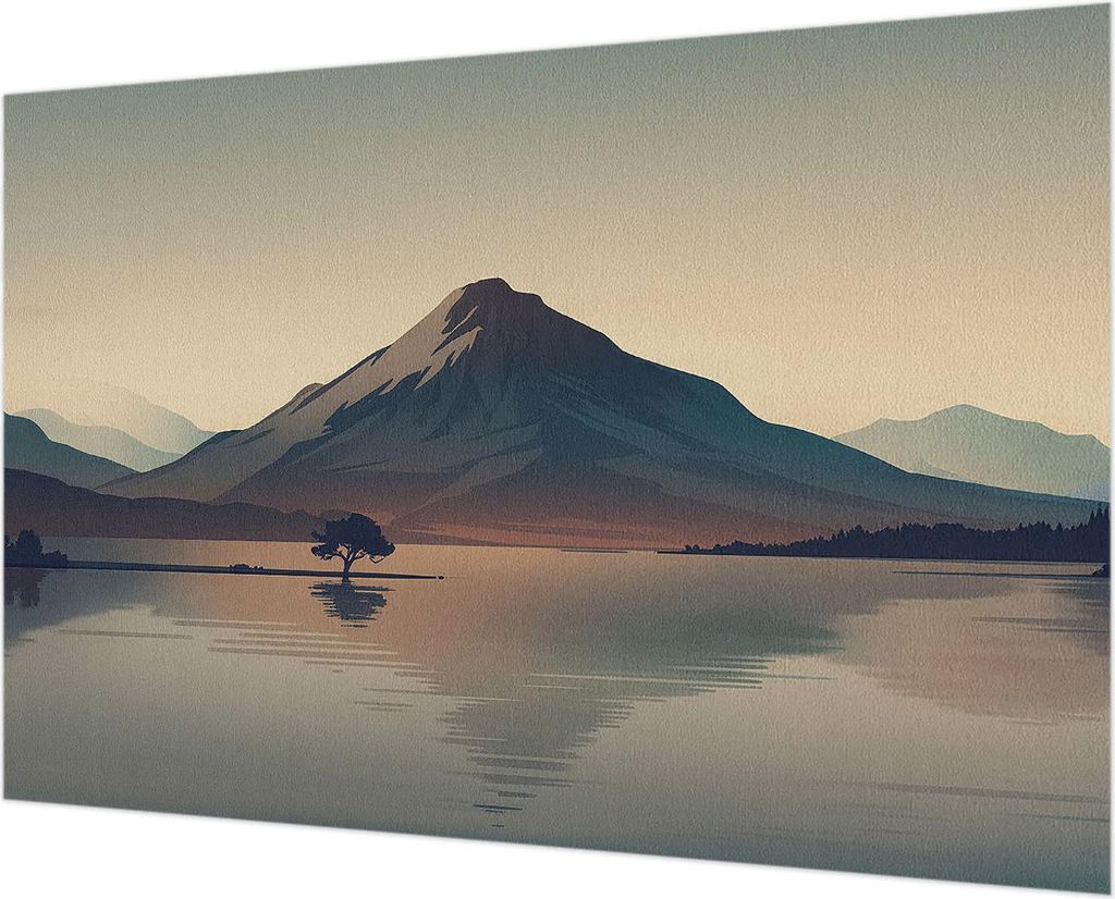 Wandtapete - Dekorative Tapete für Wohnzimmer - Tapetenfolie für Wanddekoration - 152x104 cm - Berglandschaft