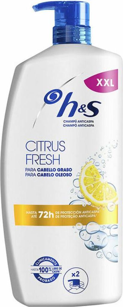 Head & shoulders H&S CITRUS FRESH Anti-Schuppen-Shampoo für fettiges Haar, 1000 ml Spender