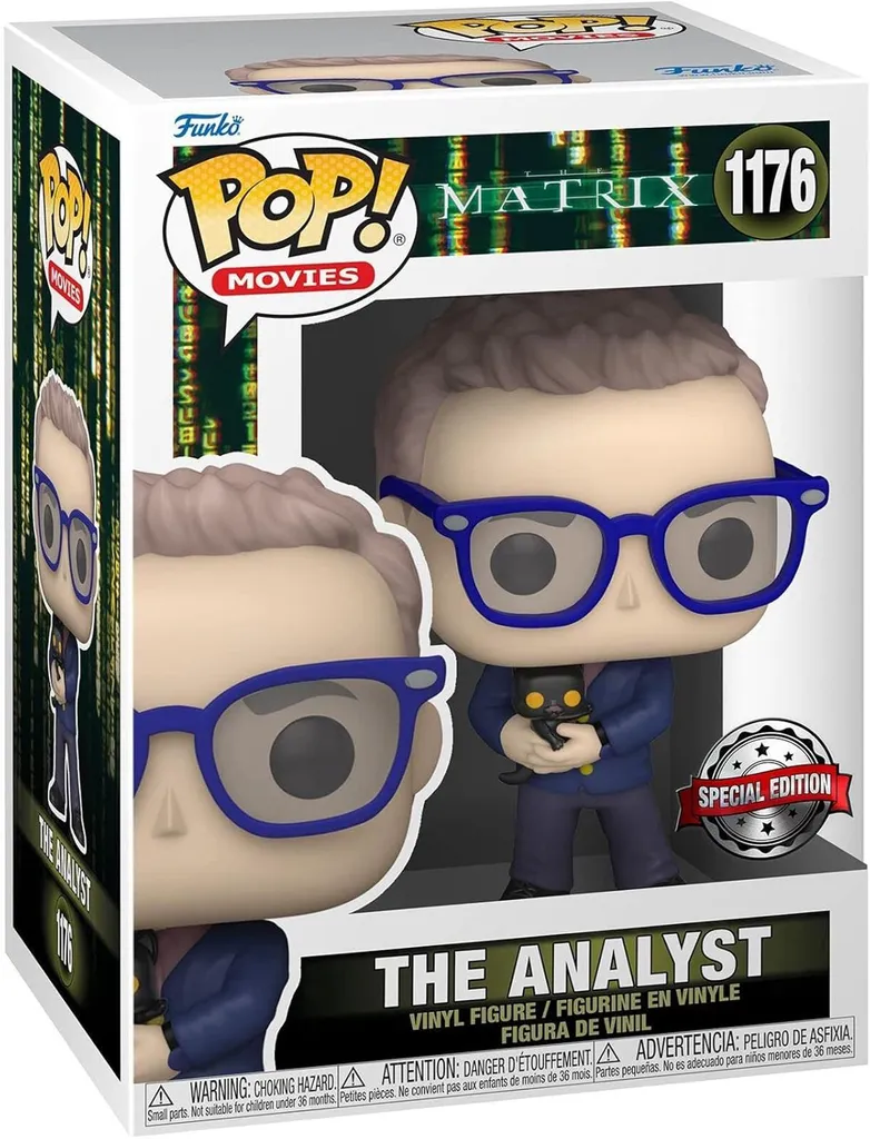 Funko POP Matrix 1176 The Analyst Edition Spéciale avec Chat Noir