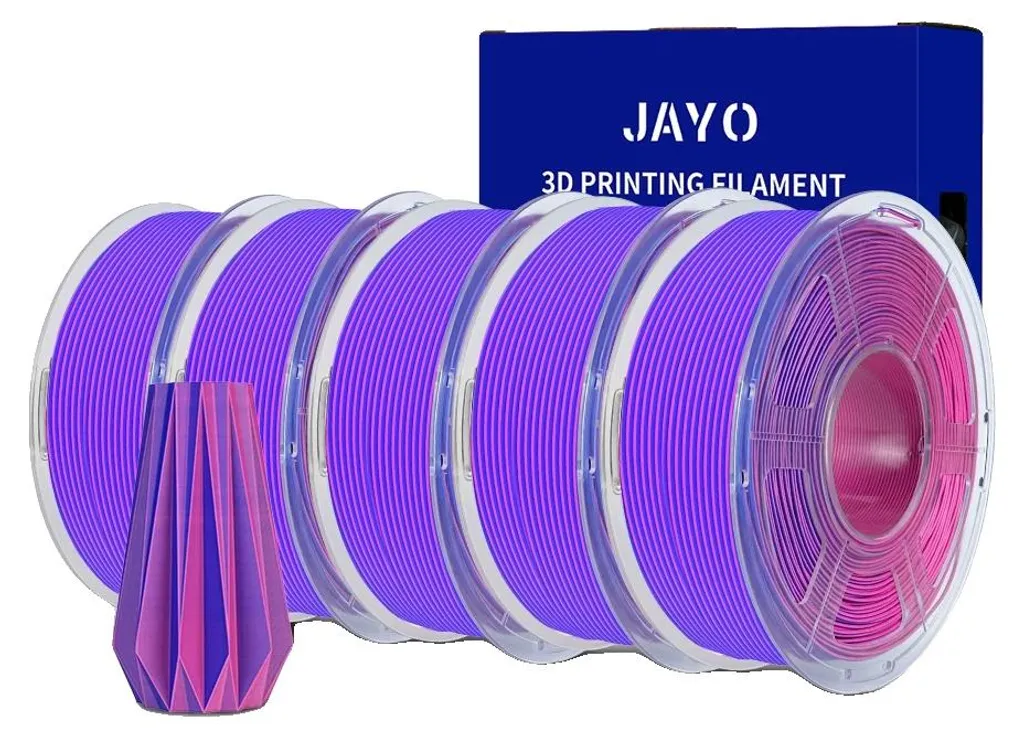 Filament pour imprimante 3D bicolore rouge-bleu idéal objets déco 1kg