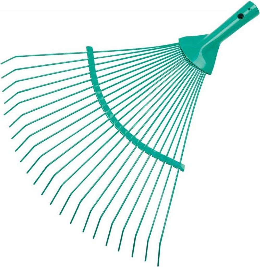 Miotłograbie druciane stalowe do liści i trawy