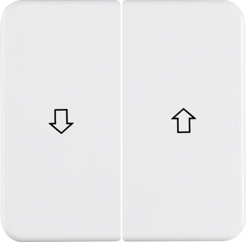 Rocker PWS 155229 Plaque de recouvrement pour stores blanc polaire
