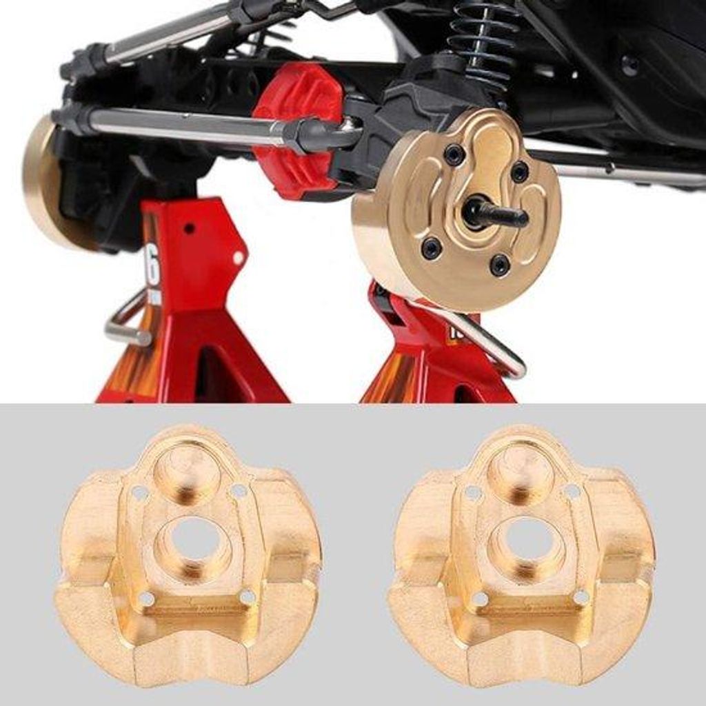 Messing Zwaargewicht RC-Teile - 2 Stück - Accessoire für Axiale Capra 1.9 UTB SCX10 III
