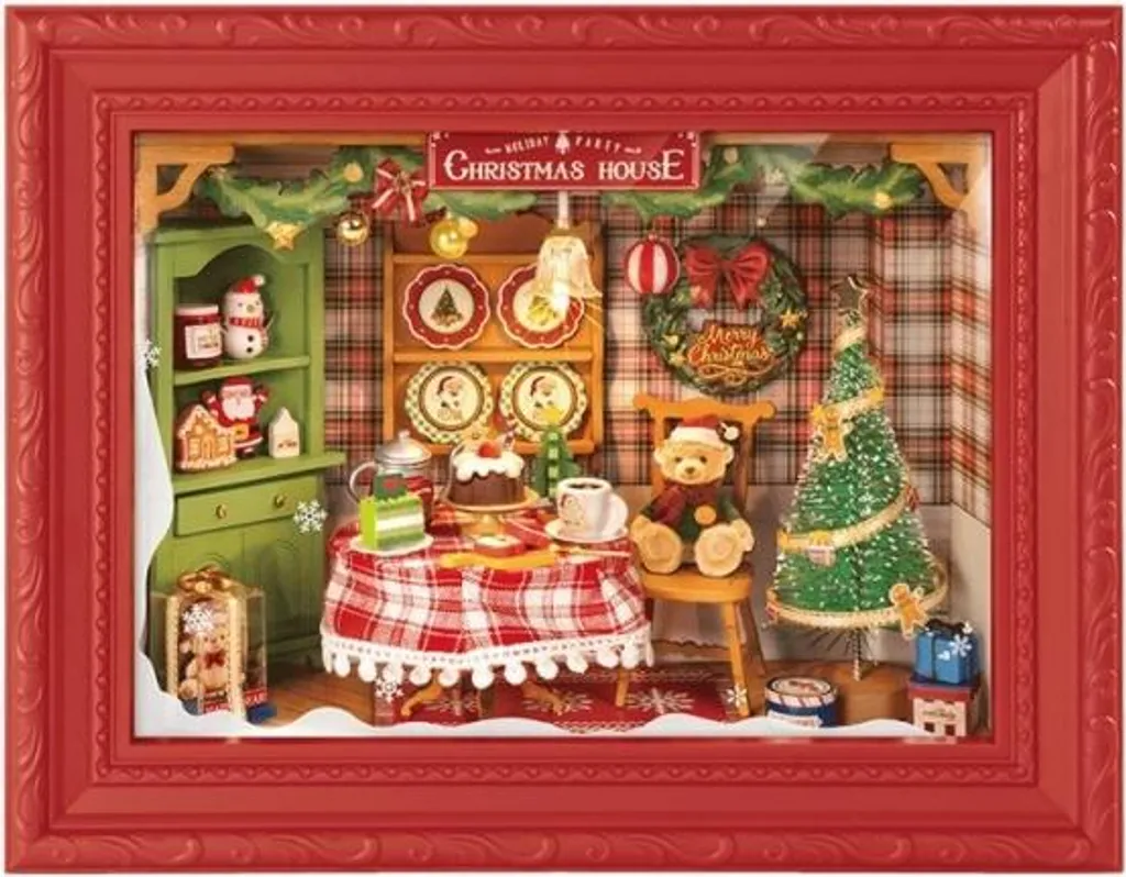 Puzzle 3D Rolife Noël de 125 Pièces : Kit Créatif Lumineux et Coloré