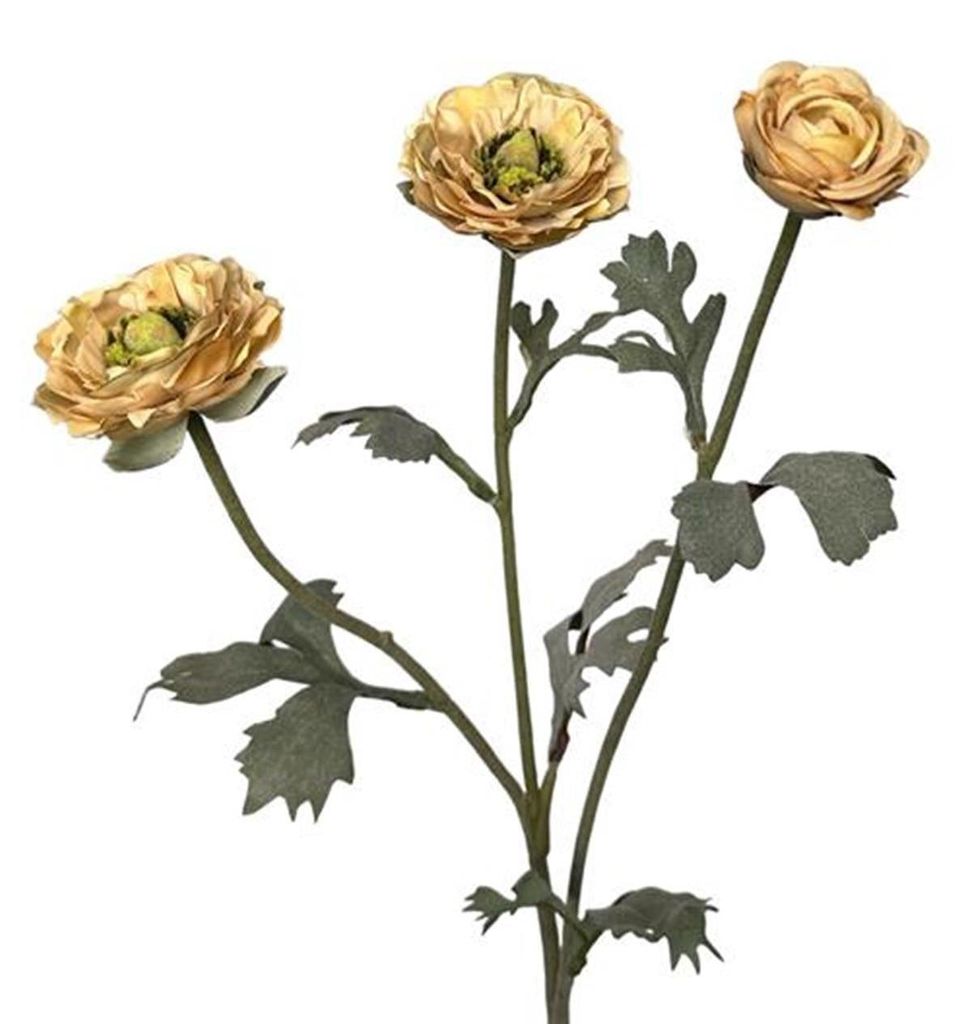 Künstliche Blumen-Ranunkeln aus der Roberts-Kollektion, 48 cm, cremefarben