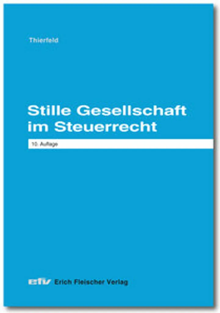 Livre Stille Gesellschaft im Steuerrecht - Éviter les risques fiscaux