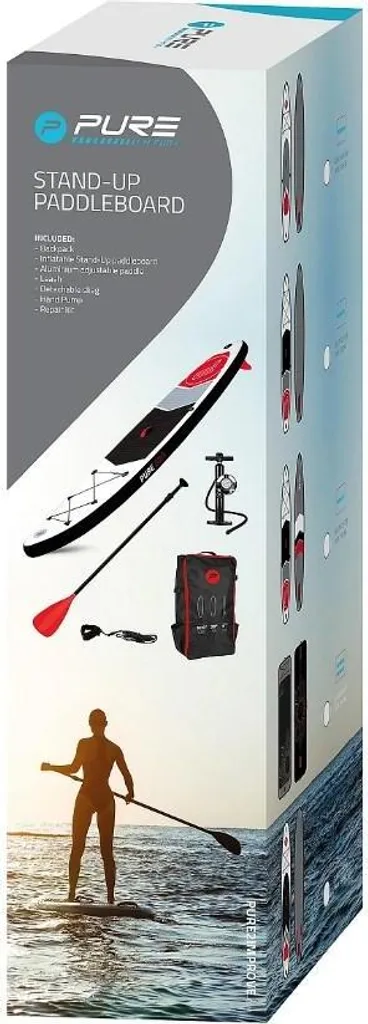 SUP Paddle Gonflable Stable 320x76cm avec Revêtement Antidérapant EVA
