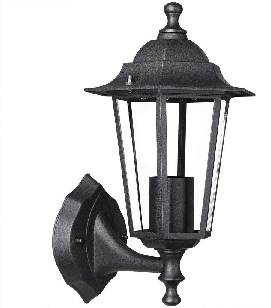 MONZANA® Außenlampe Anthrazit Wetterfest IP44 Alu E27 Produktbild 