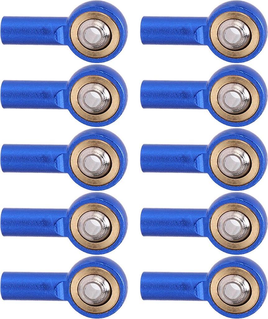 10pcs RC M2 Kugelkopf Rostfrei Korrosionsbeständig Leichtgewicht RC Link Kugelkopfhalterung für RC Auto Roboter Autos Blau