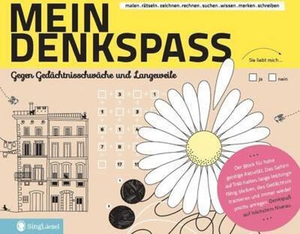 Mein Denkspass Jeu de Société Éducatif en Bois pour Petit Génie