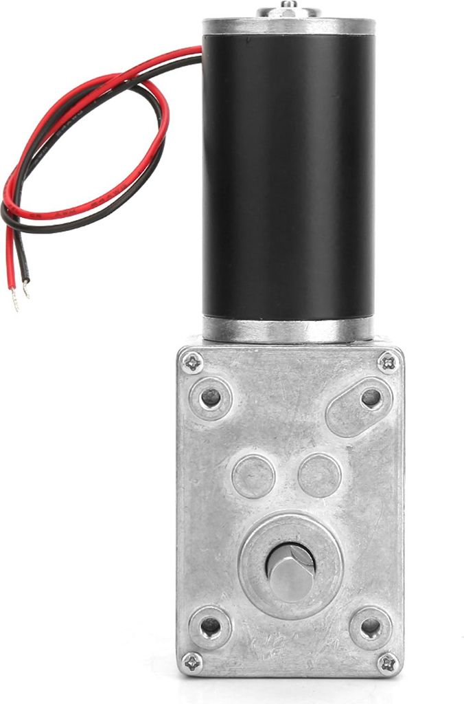 Drehzahlreduzierter elektrischer Getriebemotor, reversibler Schneckengetriebemotor, 8 mm Welle, 24 V (30 U/min)