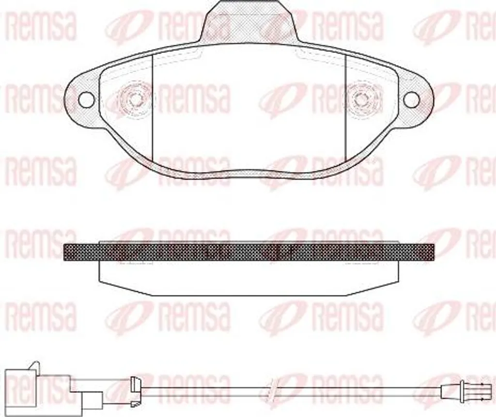 Plaquettes de Frein OE 1778385 Haute Performance REMSA pour Ford KA
