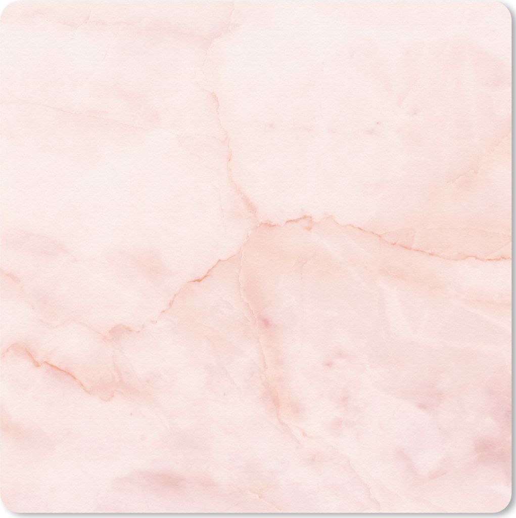 MuchoWow Mauspad Mousepad Marmor - Rosa - Linie 30x30 cm - Mousepads - Maus Mat - Pad - Mausunterlage - Gaming