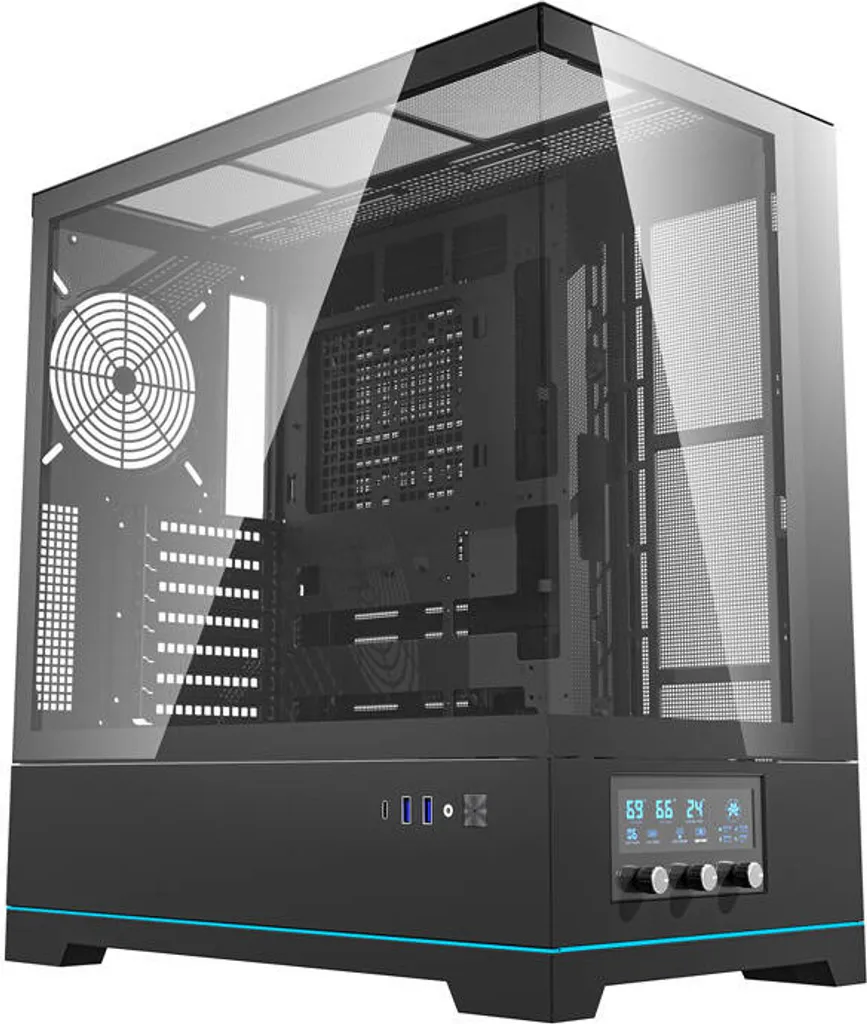 Case darkFlash DY451 Black | Gaming Mid-Tower ATX Vetro Temprato