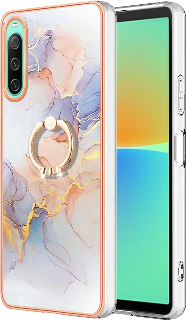 Custodia Sony Xperia 10 IV Grigia con Anello: Regalo Ideale