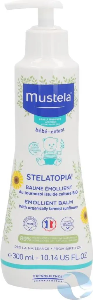 Mustela Stelatopia Baume adoucissant 300 ml - Soin apaisant relipidant