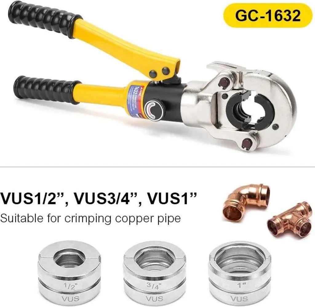 Outils de sertissage hydrauliques VUS avec matrices interchangeables