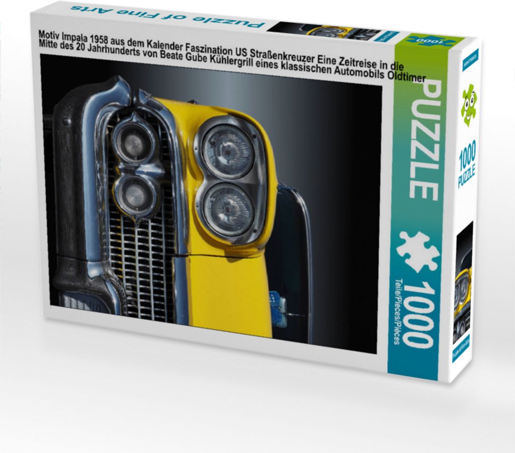 CALVENDO Puzzle Motiv Impala 1958 aus dem Kalender Faszination US Straßenkreuzer Eine Zeitreise in die Mitte des 20 Jahrhunderts von Beate Gube K...