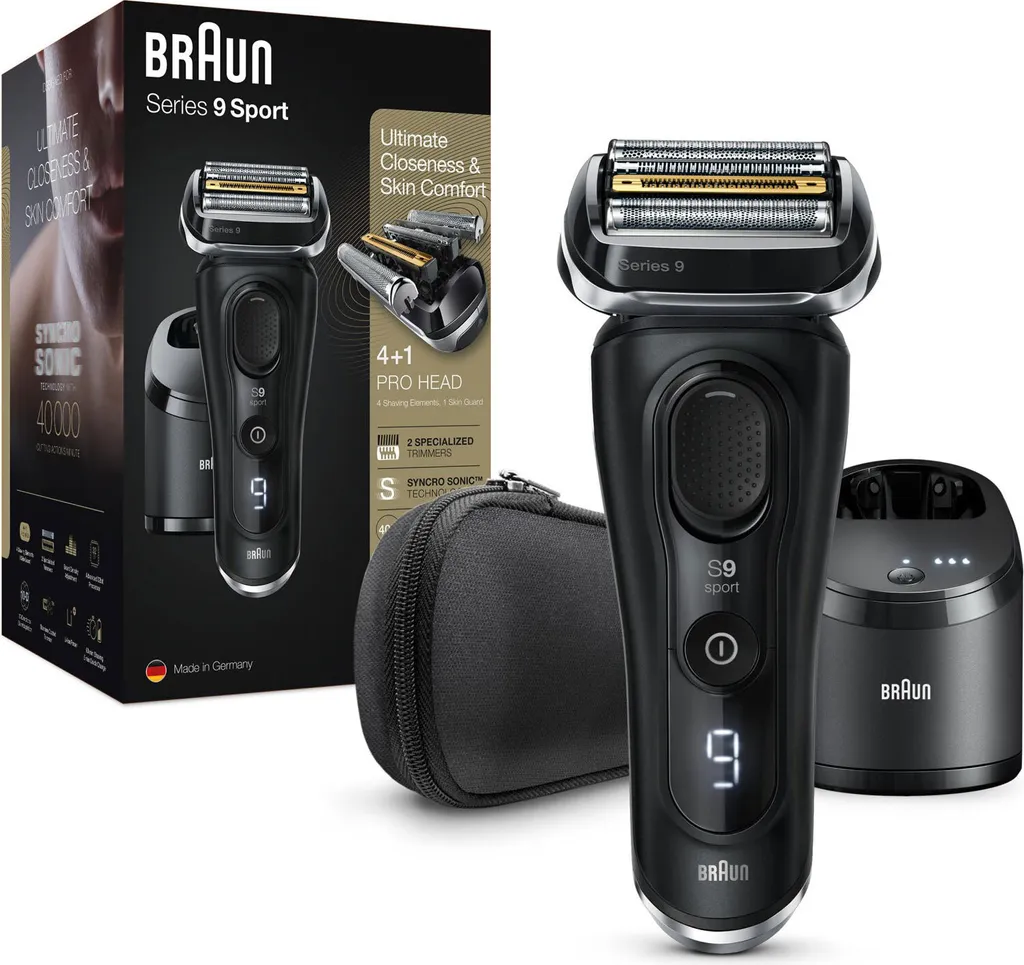 Braun Series 9 9352cc Rasoir Électrique Barbe avec Station Clean & Charge