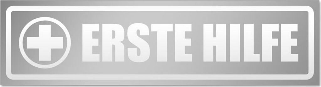 Erste Hilfe invertiert Magnetschild Schild magnetisch