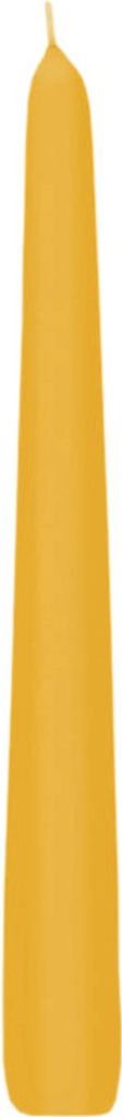 Spitzkerzen Gelb 250 x Ø 25 mm, 50 Stück, GASTRO Pack, rußarm, tropffrei, hochwertiger Docht