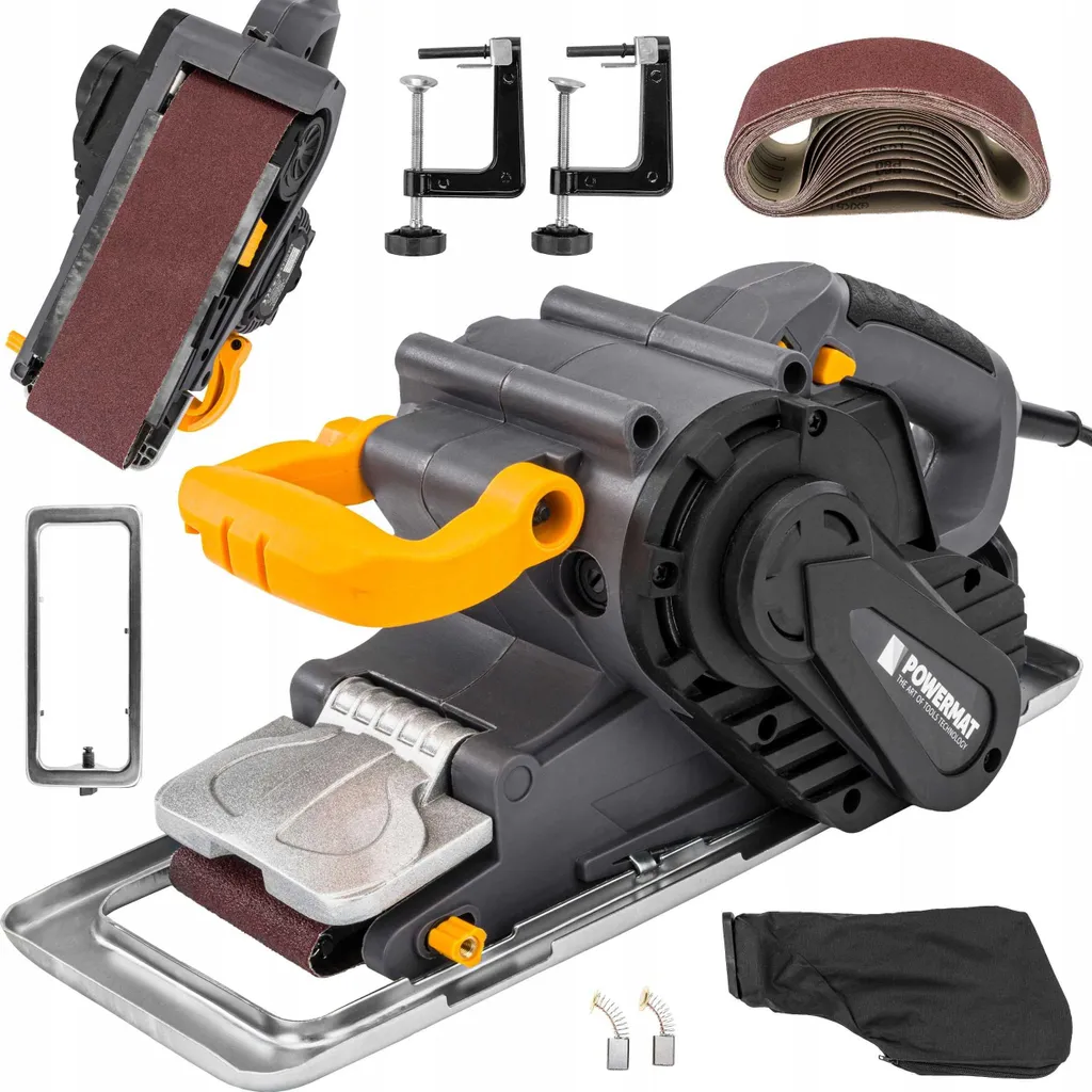 Powermat PM-ST-2000TN Levigatrice a Nastro 2000W per Legno e Metallo