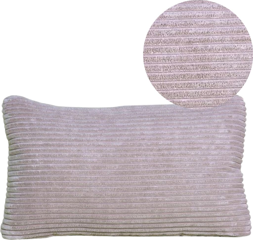 Geronimo | Dekokissen - Violett - 50x30 cm - Cordkissen - Maschinenwaschbar - Abnehmbarer Bezug - Antiallergisch