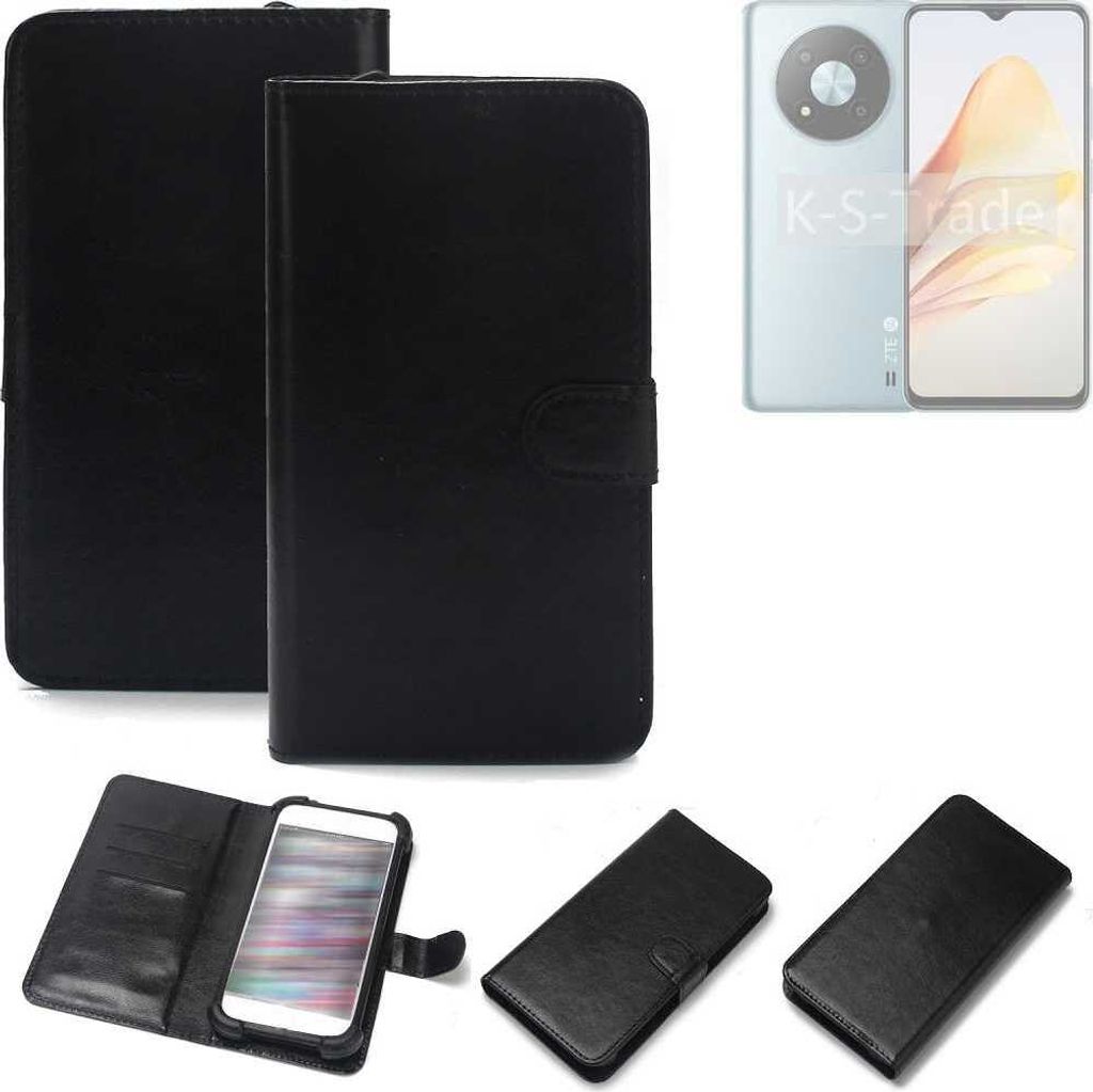 K-S-Trade Handyhülle Schutzhülle kompatibel mit ZTE Voyage A41 5G Handy Schutz Hülle Handyhülle Bumper schwarz 1x