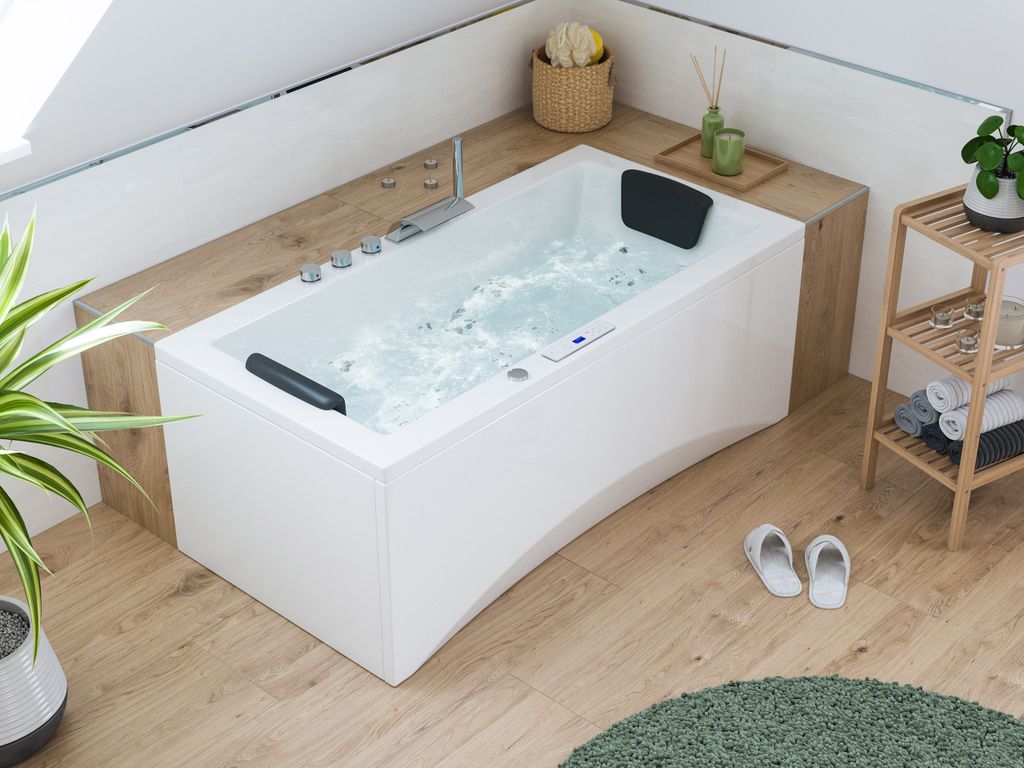 Unity 150x75x59,5 mit 22 Massage Düsen Premium Whirlpool Set : Mit Armaturen Varianten: Mit Armaturen