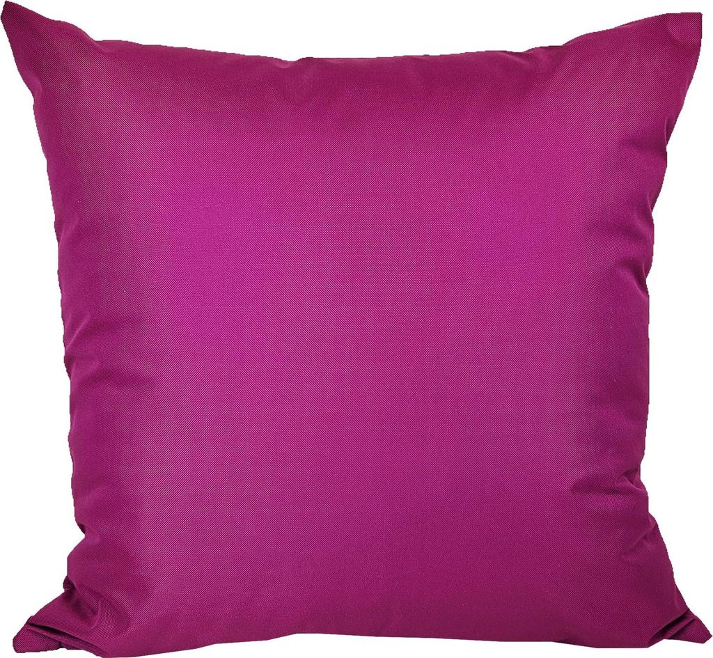 JACK 1x 40x40cm Outdoor Kissenhülle Bezug Lounge Garten Einfarbig, Farbe:Beere